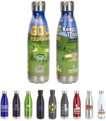 The Keeper 17 oz Vacuum Double-Wall Insulated Stainless Steel Water Bottle